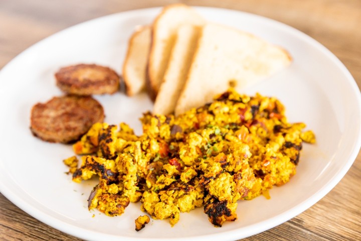 Mediterranean Tofu Scramble (V)