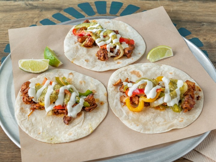 Three Fajita Tacos