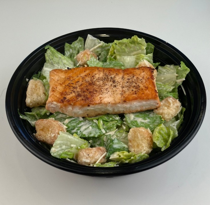 Small Caesar Salad w/ Seared Salmon