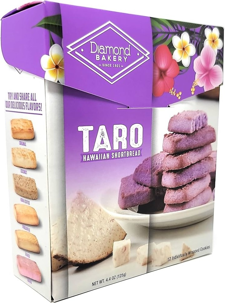 Diamond Bakery Taro Shortbread Cookies (12)