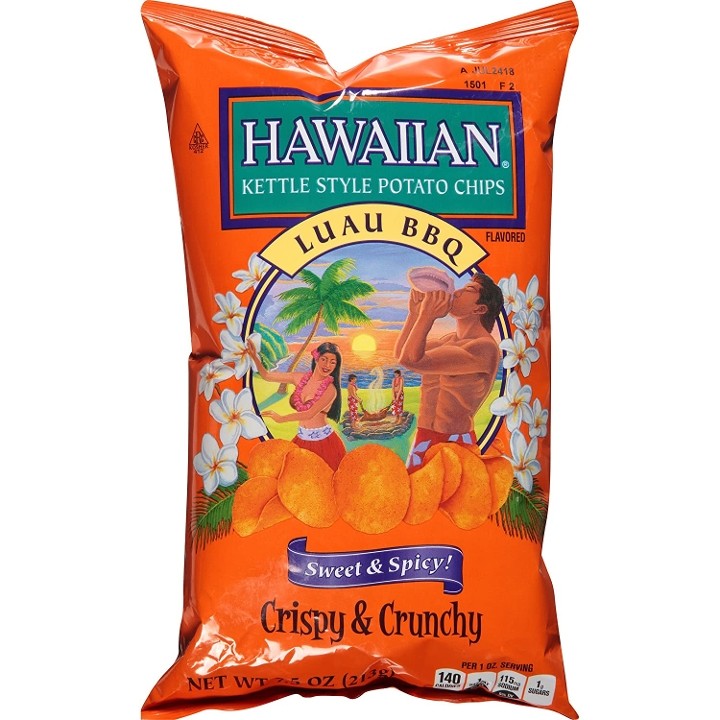 Luau BBQ Hawaiian Kettle Chips 7.5 oz.