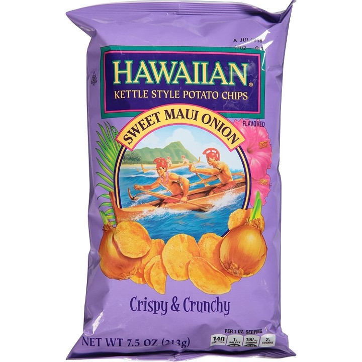 Sweet Maui Onion Hawaiian Kettle Chips 7.5 oz.
