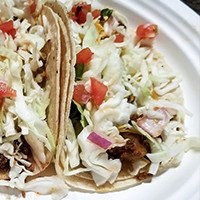 Fish Taco PLATE gets TWO Tacos