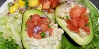 Stuffed Avocado Mango Shrimp