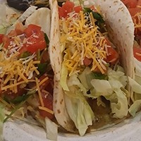 Baja Salsa Chicken TACO PLATE gets THREE Tacos