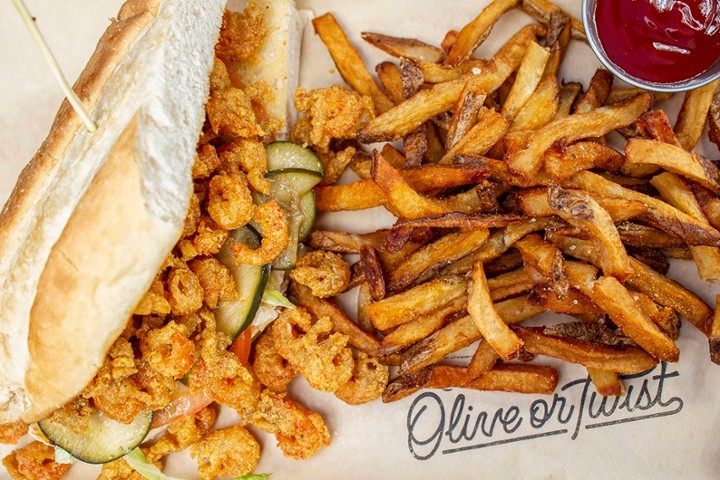 Full Crawfish Po-Boy