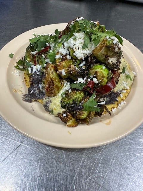 Brussels Sprout Tostada