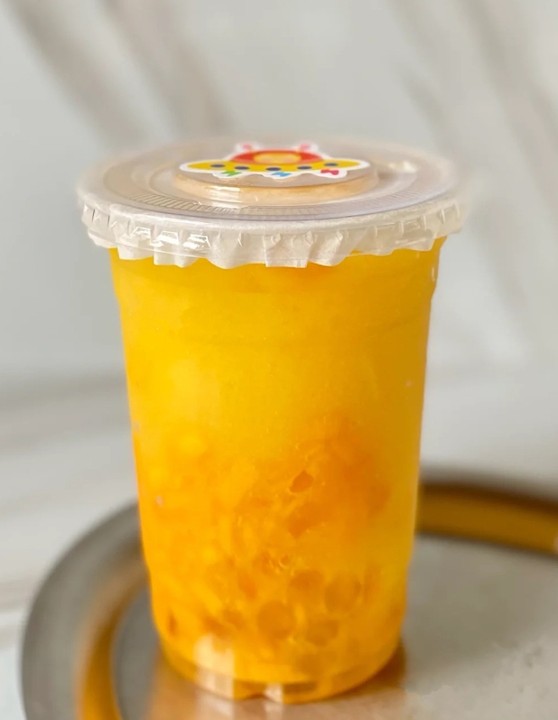 Mango Slush with Crystal Boba