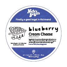 Side Blueberry Cream Cheese