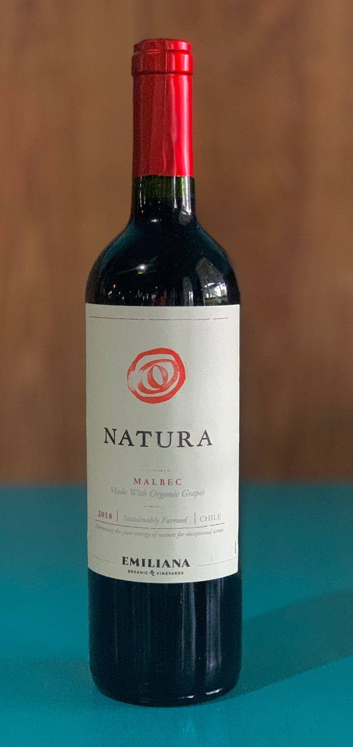 Bottle of Natura Malbec