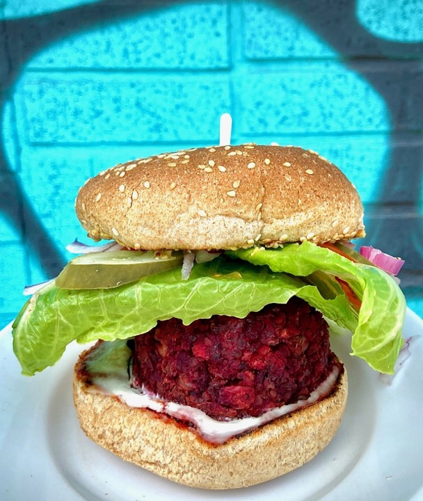 Beet Burger, GF Option