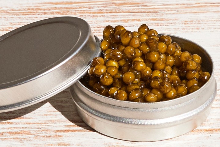 side caviar, 15g / .5oz.