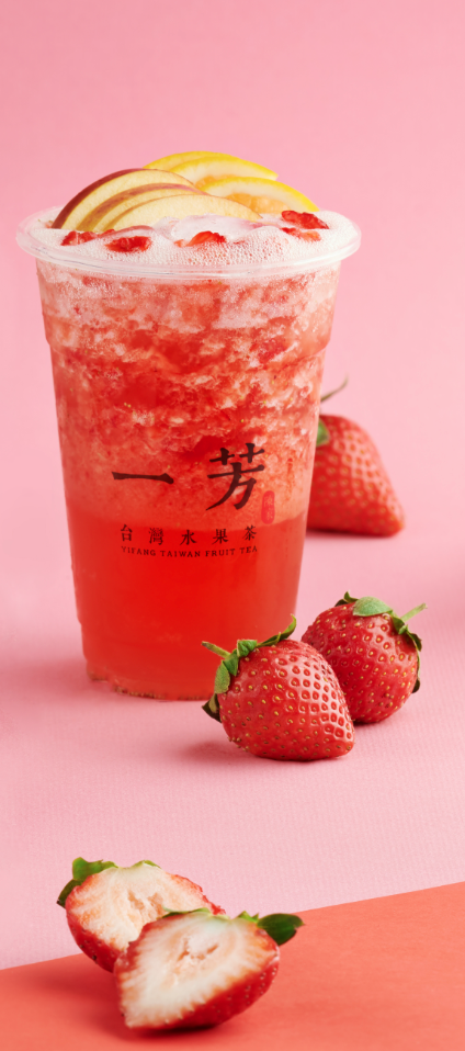 Strawberry Fruit Tea Frappe🍓