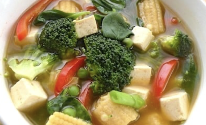 Tofu Veggies Noodle Soup (Chay)