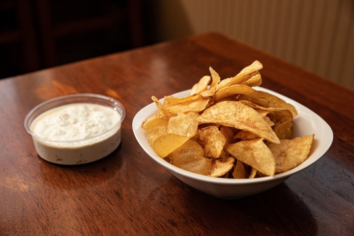 House Cooked Potato Chips and Onion Dip