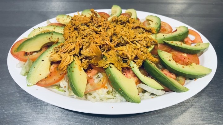 Shredded Chicken Tomato Salad