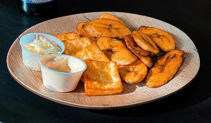 Fried Cheese and Plantain
