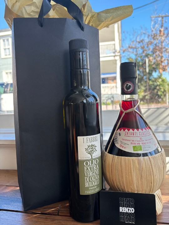 Wine + Olive Oil Gift Bag