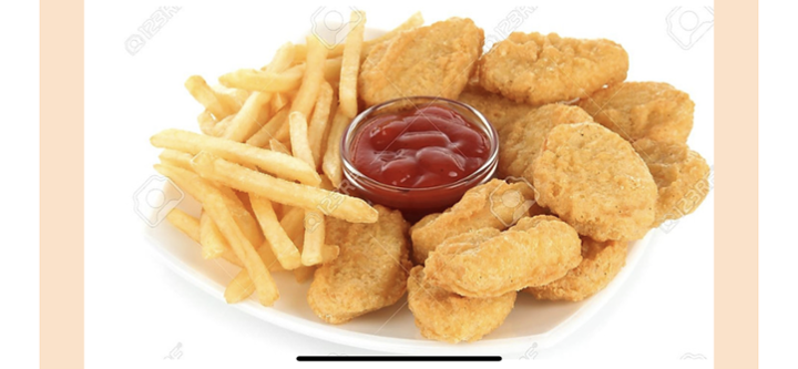 Chicken Nuggets with fries