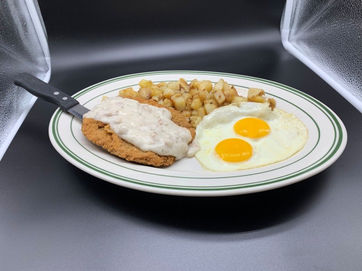 Chicken Fried Steak & Egg