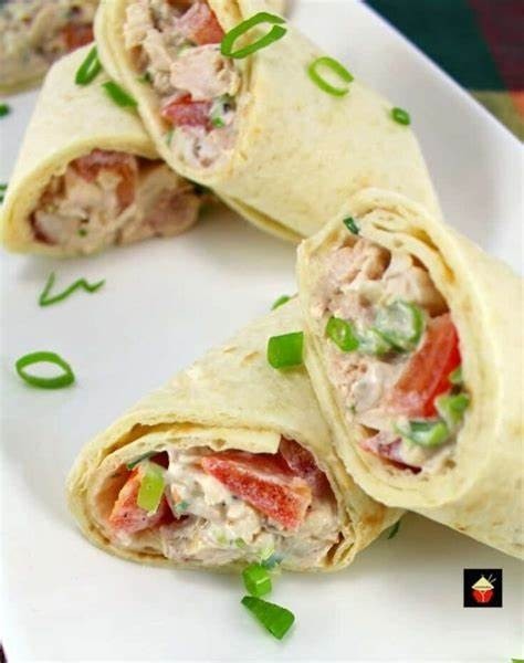 Creamy Chick-N Salad Wrap