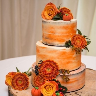 Orange Dream Wedding Cake
