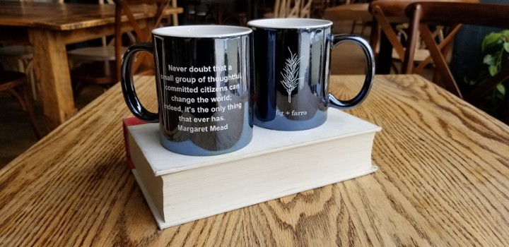 Branded Blue Mugs