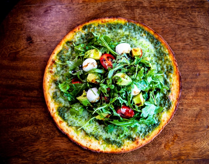 Arugula Pesto Pizza Salad