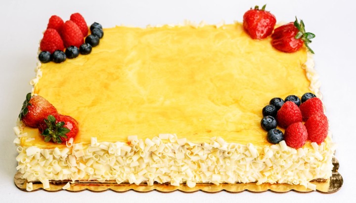 Passion Fruit Mousse Cake 1/4 Sheet, 8"x12"