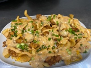 Loaded Chicken 'n Beer Cheese Fries