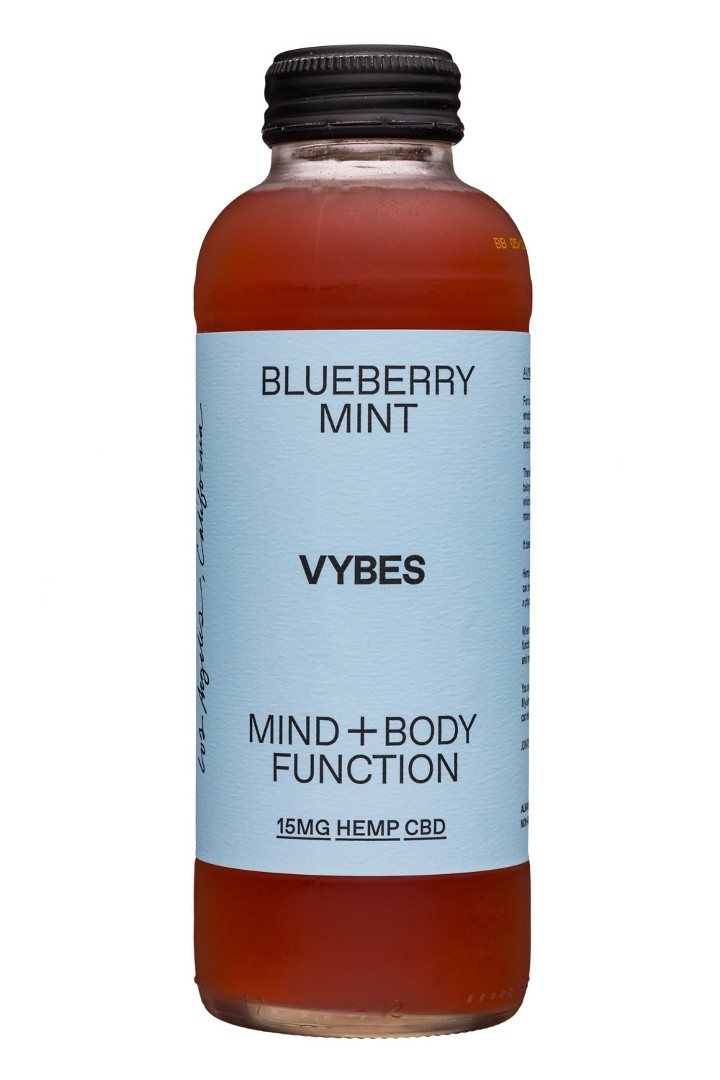 VYBES: Blueberry Mint CBD drink