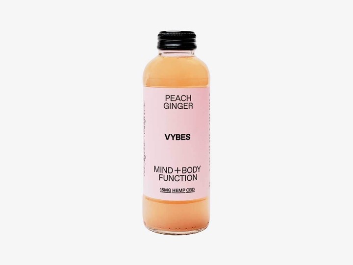 VYBES: Peach Ginger CBD drink