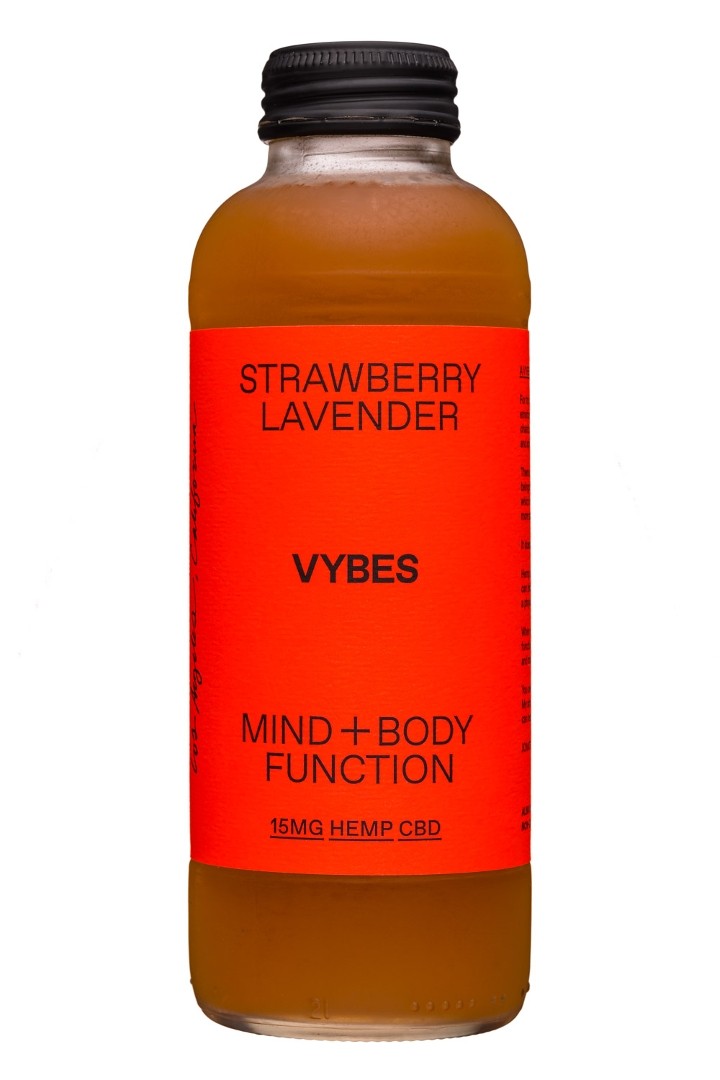 VYBES: Strawberry Lavender CBD drink