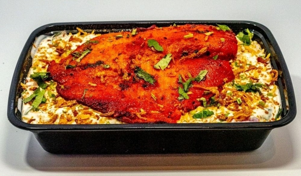 Tandoori Fish over Rice