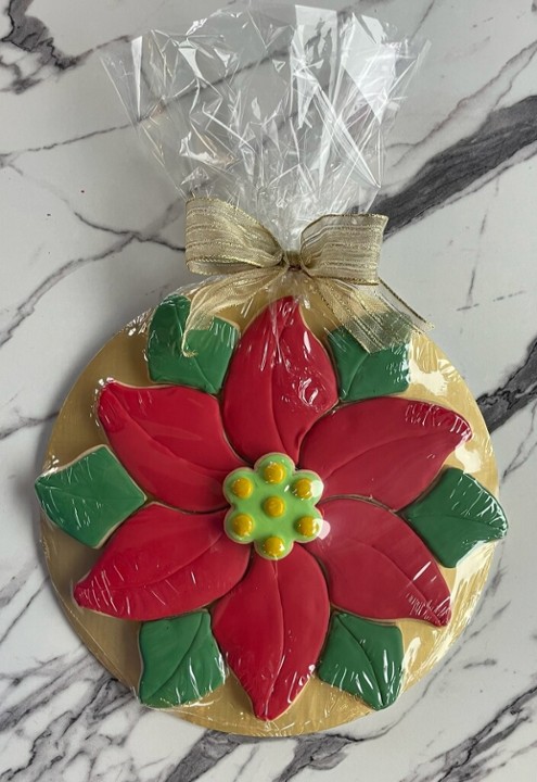 Poinsettia Sugar Cookie