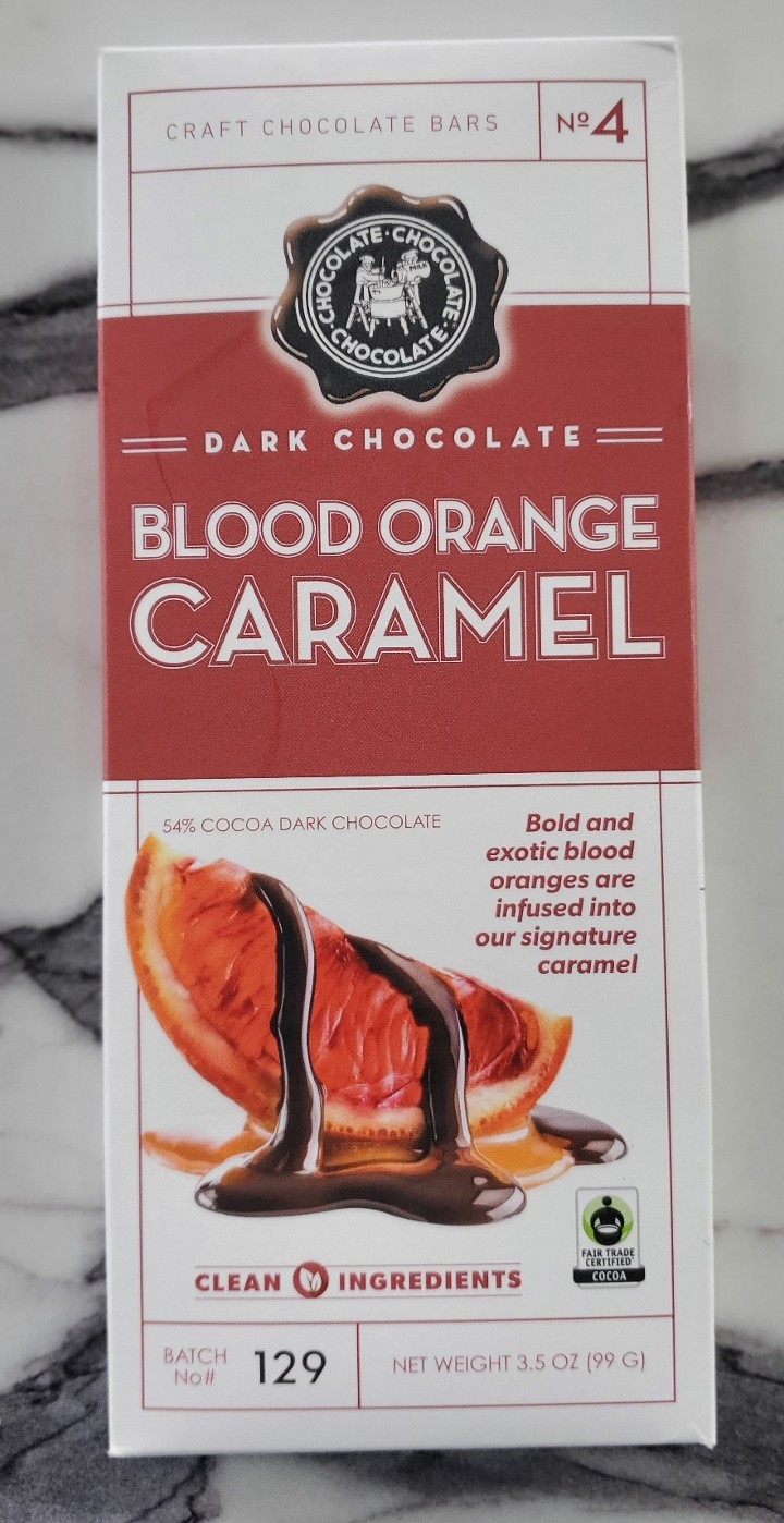 3C Blood Orange Caramel Dark Chocolate Bar