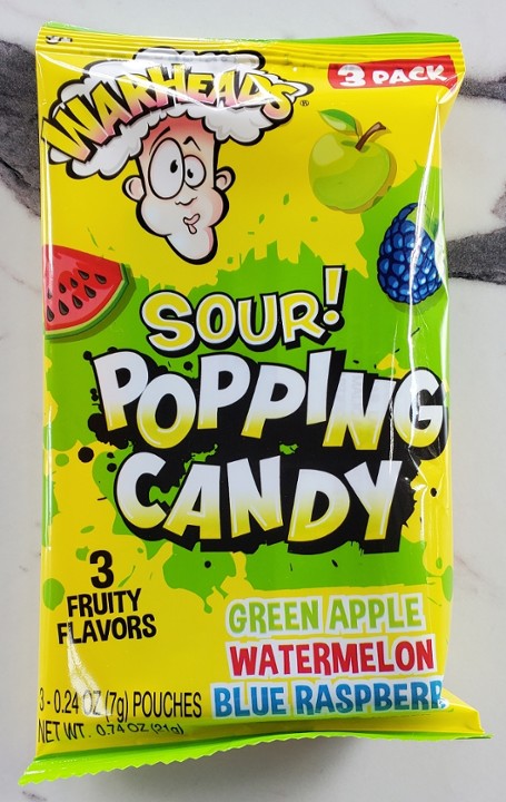 Warheads Sour Popping Candy 3 Pack