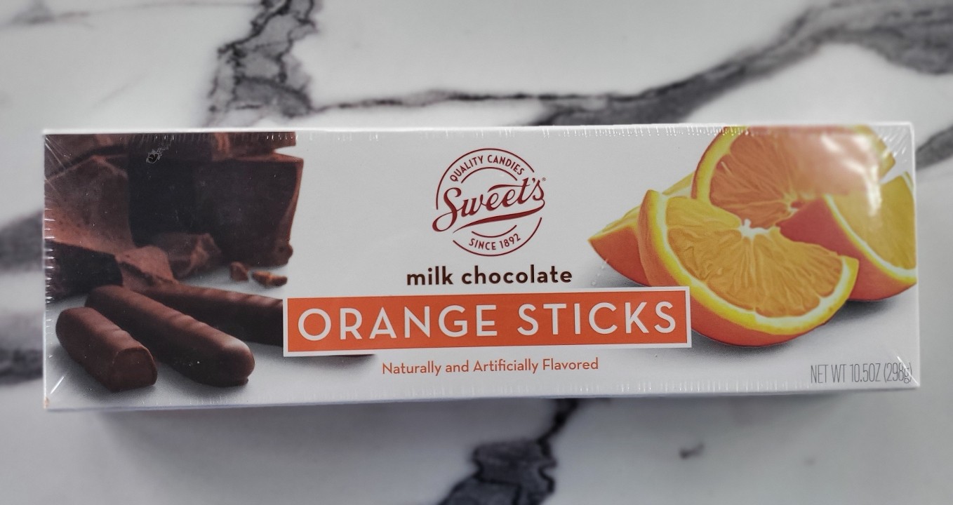 Sweets Milk Chocolate Orange Sticks
