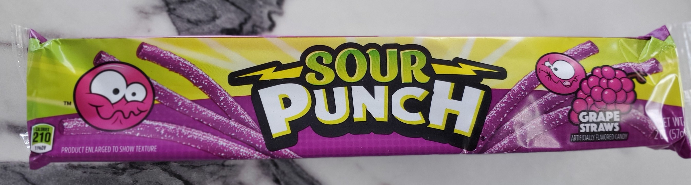 Sour Punch Grape Straws