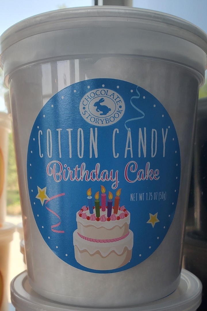 Cotton Candy Tub Birthday Cake