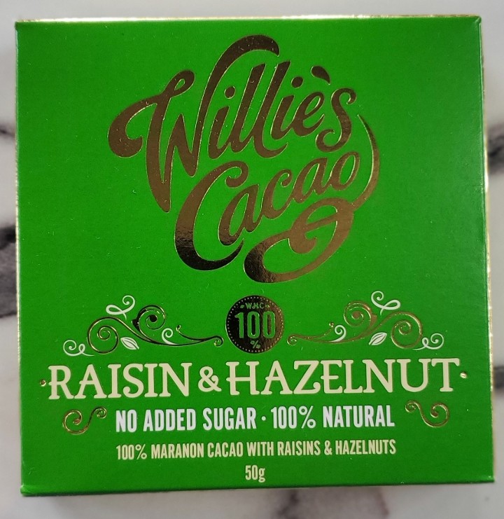 Willies Cacao Raisen & Hazelnut