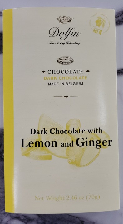 Dolfin Dark Chocolate with Lemon & Ginger