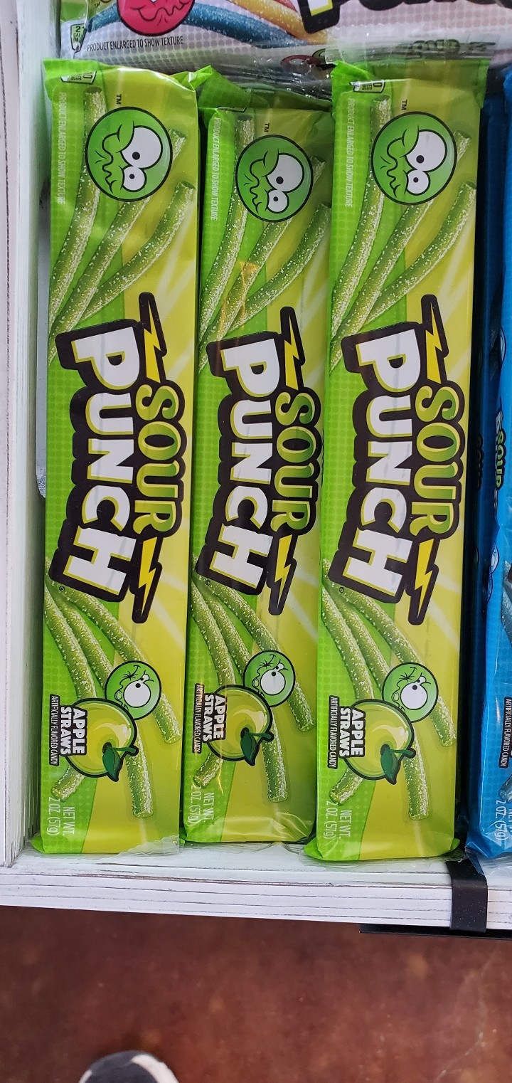 Sour Punch Straws Apple