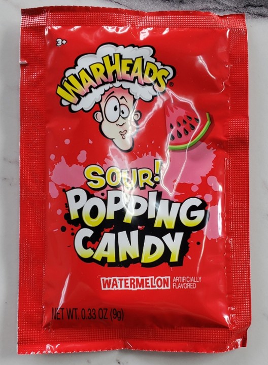 Warheads Sour Popping Candy Watermelon