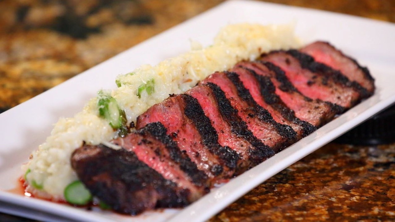 Flank Steak with Risotto