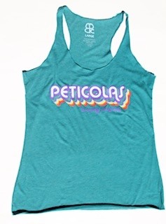 Ladies Retro Tank Top- Teal