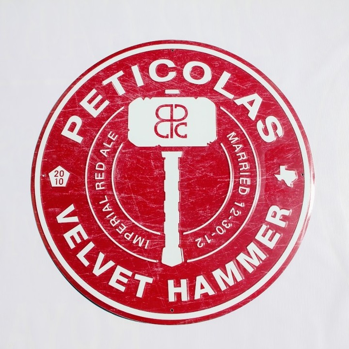 Velvet Hamer Metal Sign
