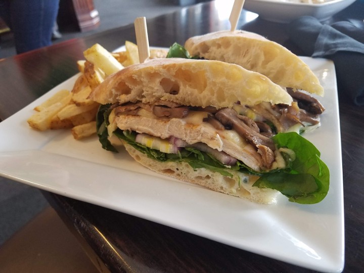 Mushroom Swiss Chicken Ciabatta