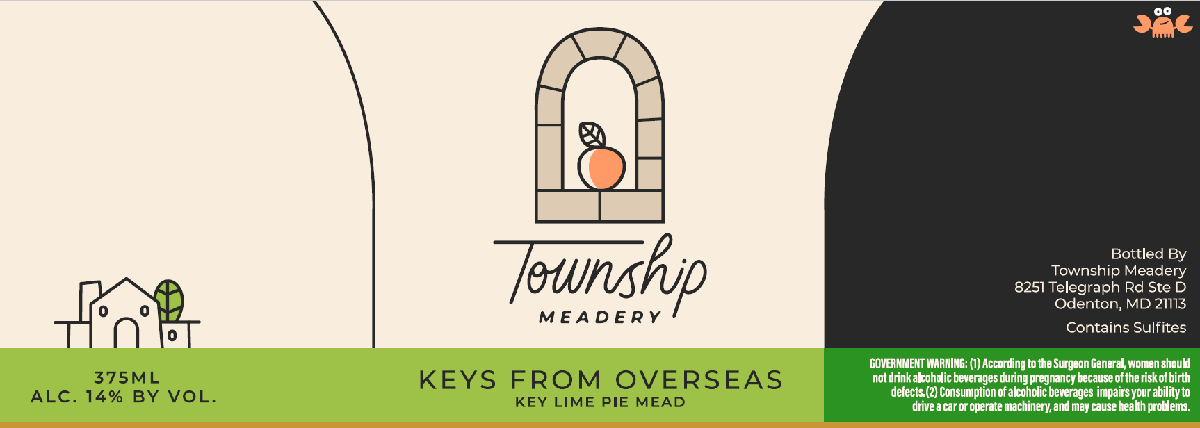 Township Meadery - Keys From Overseas 375ml Bottle