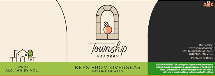 Township Meadery - Keys From Overseas 375ml Bottle